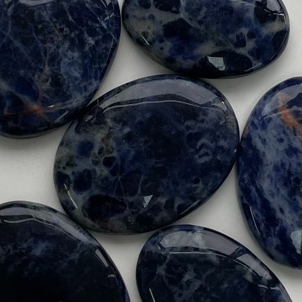 Sodalite Cabochon - Round - 1pc Sodalite Cabochon - Round - 1pc
